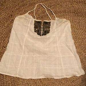 Banana Republic white summer top